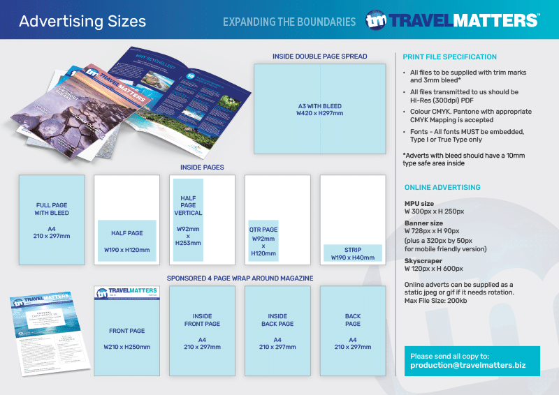 Travel Matters Advert Specifications PDF