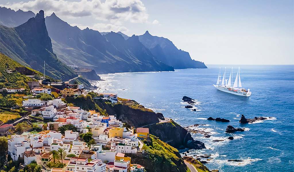 New fly/cruise packages to THE CANARY ISLANDS with WINDSTAR CRUISES
