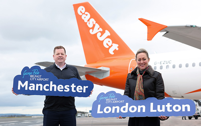 EASYJET ADDS TWO NEW ROUTES AT BELFAST CITY AIRPORT
